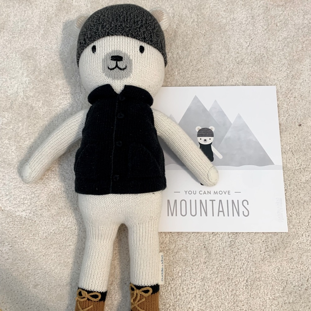 Cuddle + Kind Hudson the Polar bear and art print